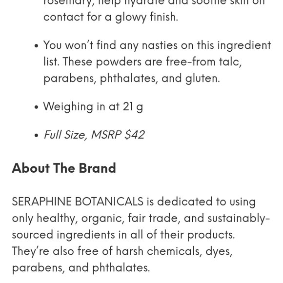 Seraphine botanicals eyeshadow and blush palette - Picture 5 of 6